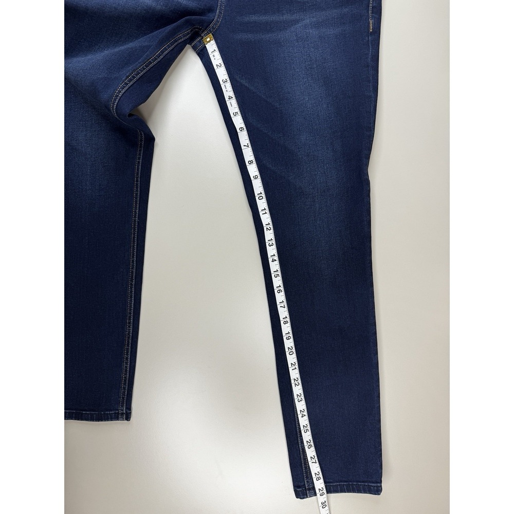 Rock & Roll Denim Womens High Rise Skinny Jean 31 Dark Wash Stretch Rodeo Punchy - Picture 3 of 13